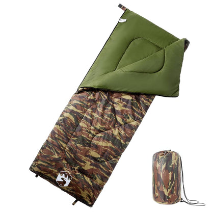 vidaXL Sleeping Bag for Adults Camping 3 Seasons - Gre - 190 x 72 cm - 64168