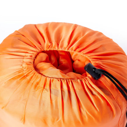 vidaXL Sleeping Bag for Adults Camping 3 Seasons - Orange - 190 x 72 cm - 64187