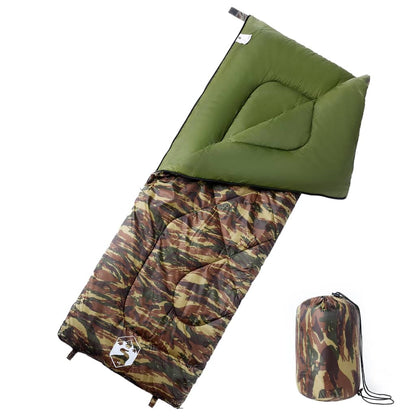 vidaXL Sleeping Bag for Adults Camping 3 Seasons - Gre - 190 x 72 cm - 64198