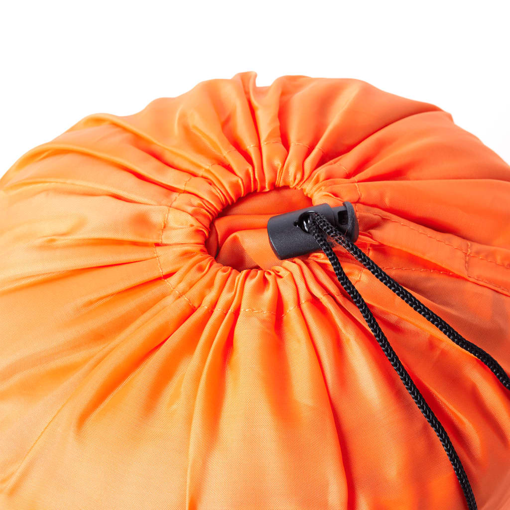 vidaXL Mummy Sleeping Bag for Adults Camping 3 Seasons - Orange - 215 x 85 cm