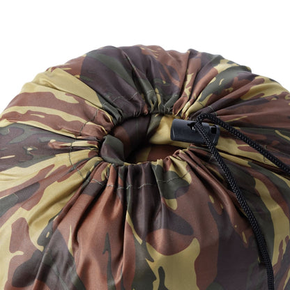 vidaXL Mummy Sleeping Bag for Adults Camping 3 Seasons - Gre - 215 x 85 cm
