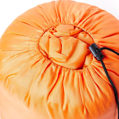 vidaXL Mummy Sleeping Bag for Adults Camping 3 Seasons - Orange - 215 x 85 cm - 64243