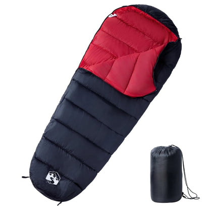 vidaXL Mummy Sleeping Bag for Adults Camping 3 Seasons - Red - 215 x 85 cm - 64259