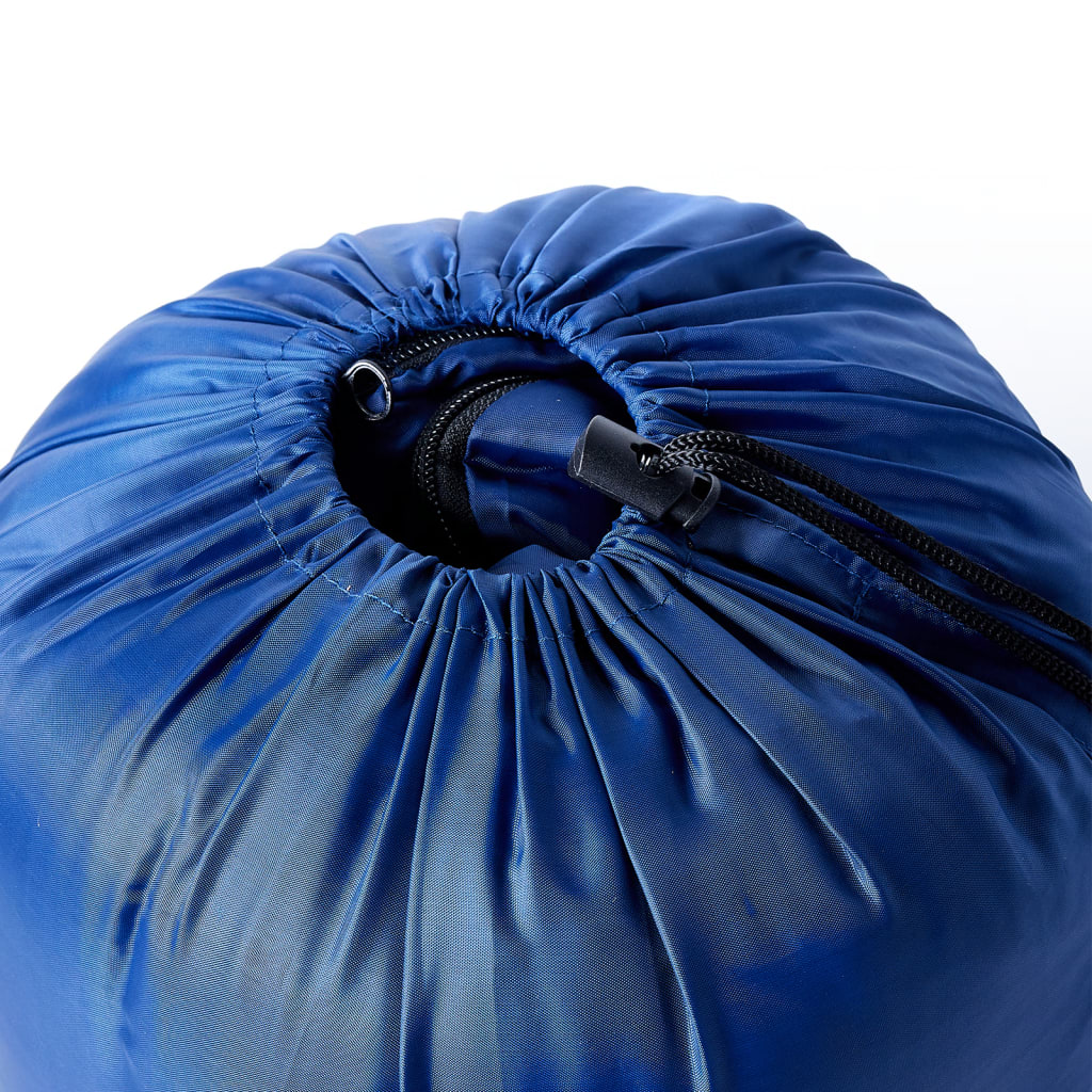 vidaXL Mummy Sleeping Bag for Adults Camping 3 Seasons - Blue - 215 x 85 cm - 64268