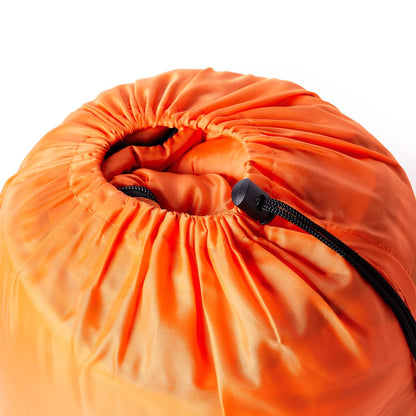 vidaXL Mummy Sleeping Bag for Adults Camping 3 Seasons - Orange - 215 x 85 cm - 64281