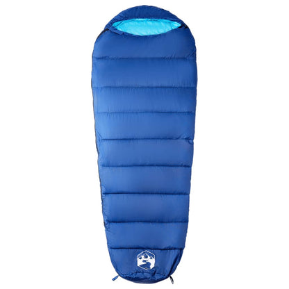 vidaXL Mummy Sleeping Bag for Adults Camping 3 Seasons - Blue - 180 x 63 cm