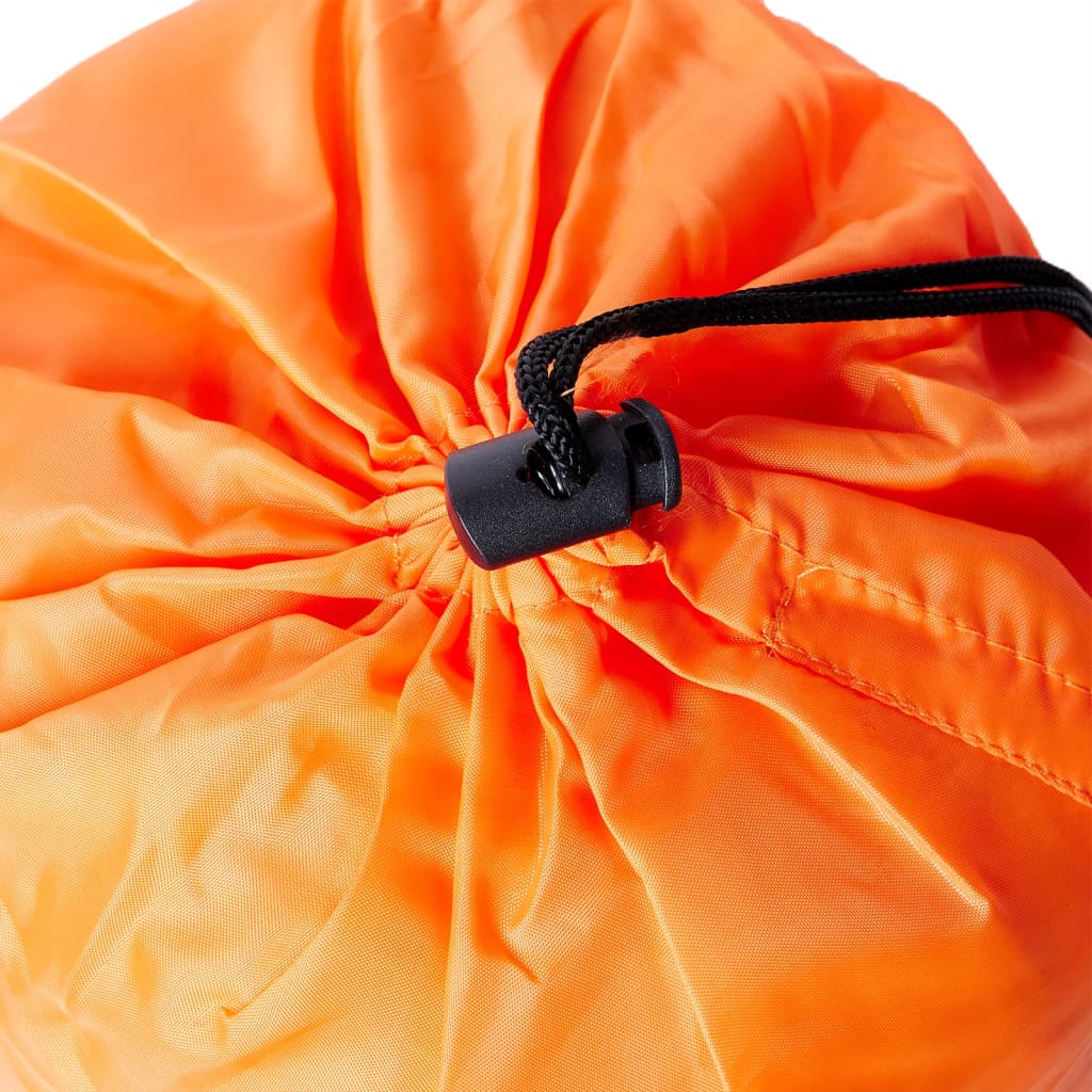 vidaXL Mummy Sleeping Bag for Adults Camping 3 Seasons - Orange - 180 x 63 cm