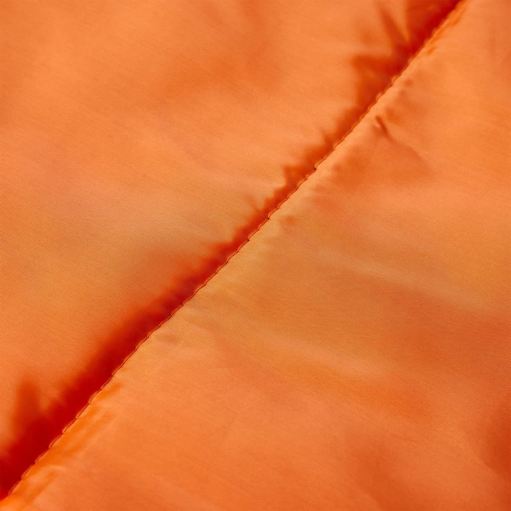 vidaXL Mummy Sleeping Bag for Adults Camping 3 Seasons - Orange - 180 x 63 cm