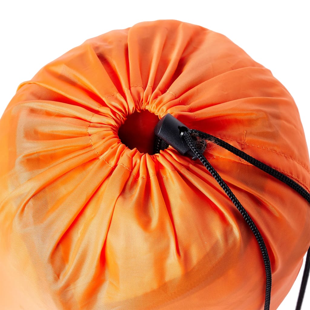 vidaXL Mummy Sleeping Bag for Adults Camping 3 Seasons - Orange - 194 x 68 cm