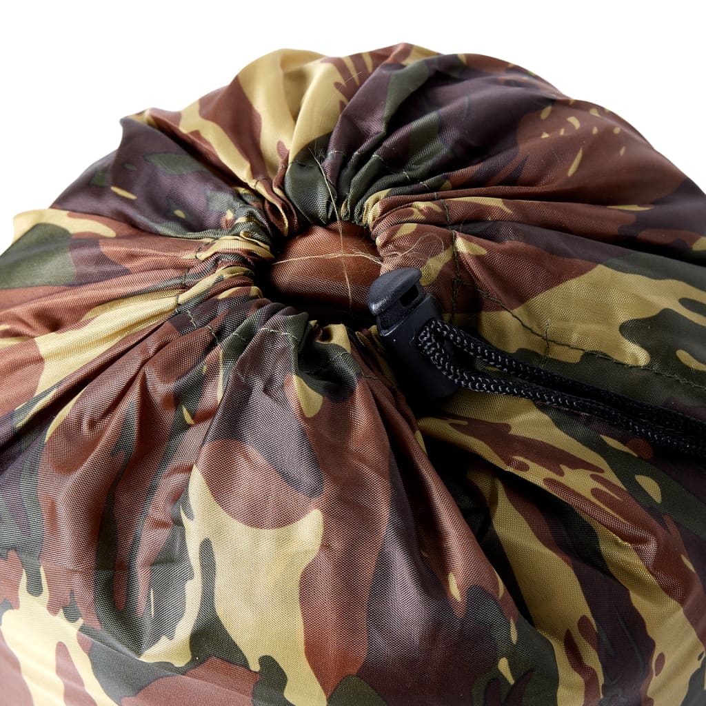 vidaXL Mummy Sleeping Bag for Adults Camping 3 Seasons - Gre - 194 x 68 cm