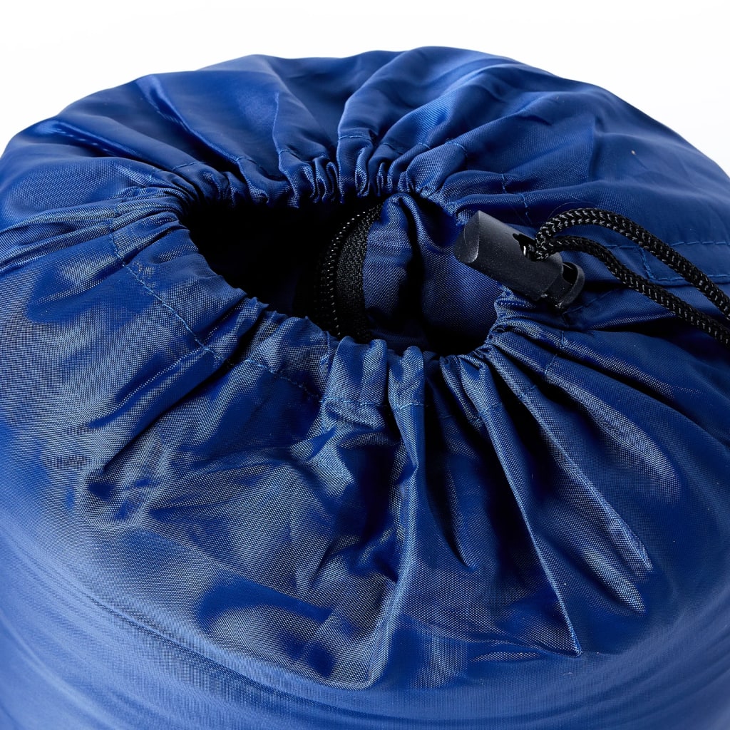 vidaXL Mummy Sleeping Bag for Adults Camping 3 Seasons - Blue - 207 x 70 cm