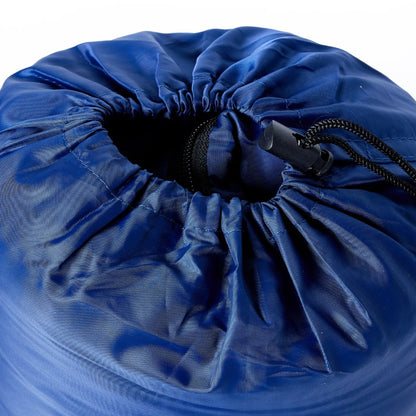 vidaXL Mummy Sleeping Bag for Adults Camping 3 Seasons - Blue - 207 x 70 cm