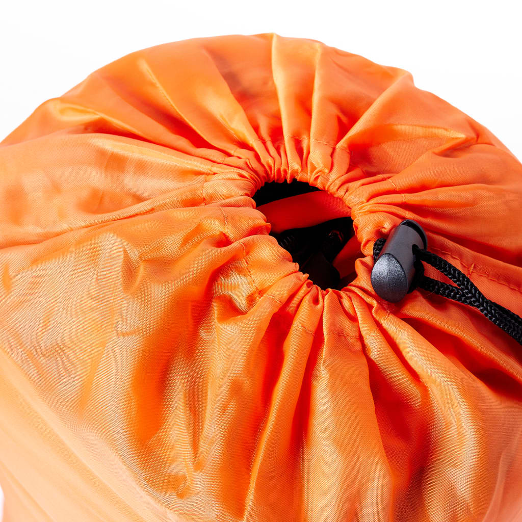 vidaXL Mummy Sleeping Bag for Adults Camping 3 Seasons - Orange - 222 x 74 cm