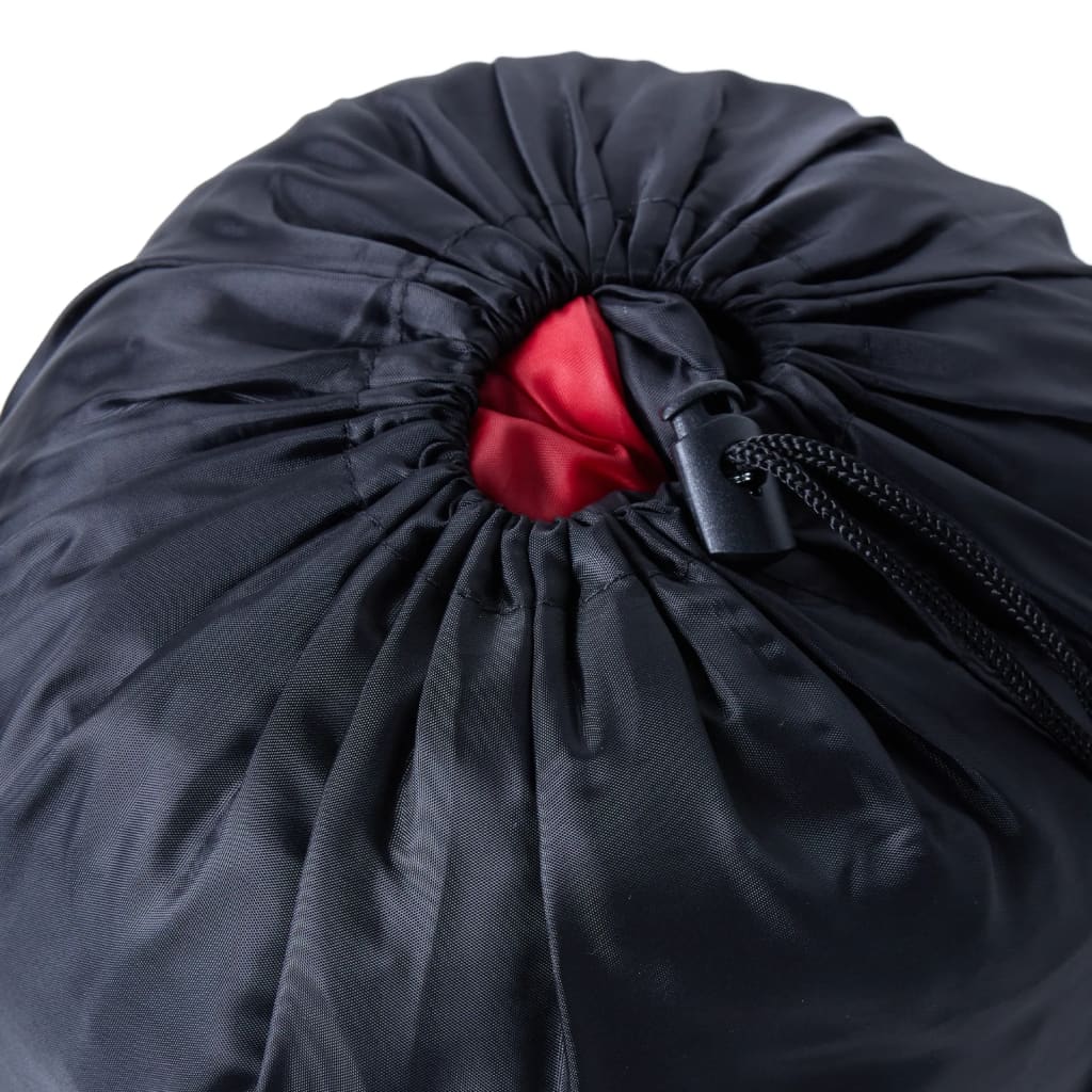 vidaXL Mummy Sleeping Bag for Adults Camping 3 Seasons - Red - 180 x 62 cm