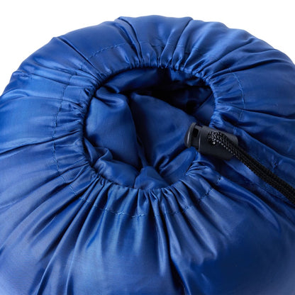 vidaXL Mummy Sleeping Bag for Adults Camping 3 Seasons - Blue - 180 x 62 cm