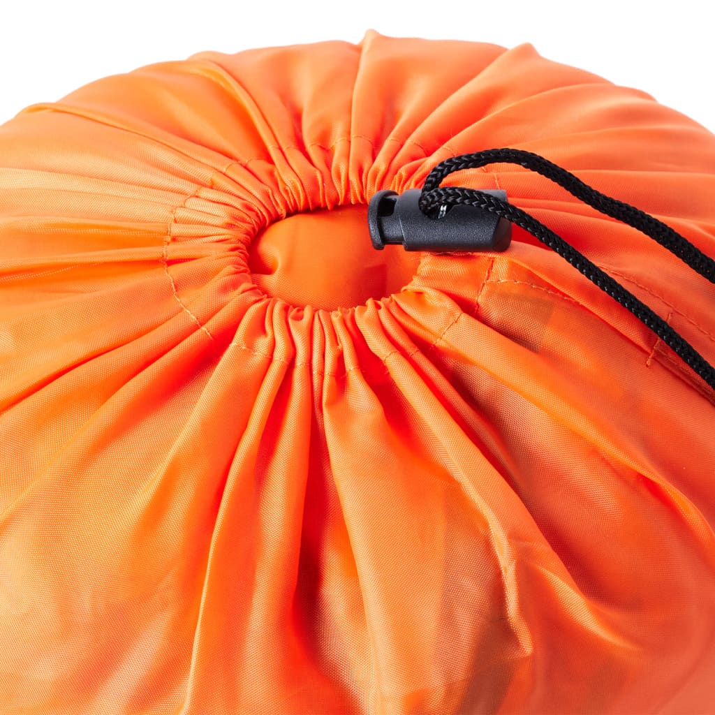vidaXL Mummy Sleeping Bag for Adults Camping 3 Seasons - Orange - 180 x 62 cm