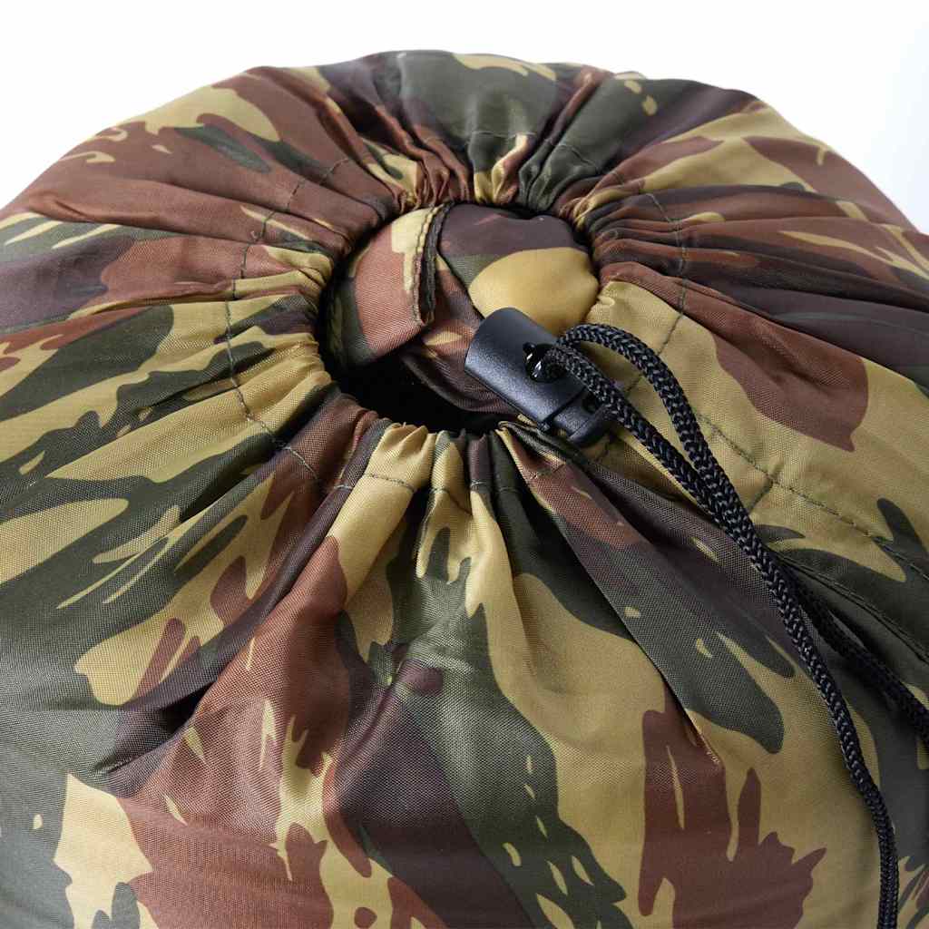 vidaXL Mummy Sleeping Bag for Adults Camping 3 Seasons - Gre - 180 x 62 cm