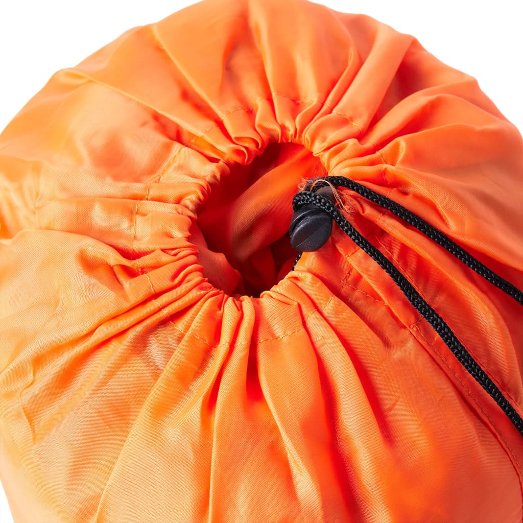 vidaXL Mummy Sleeping Bag for Adults Camping 3 Seasons - Orange - 194 x 68 cm - 64416