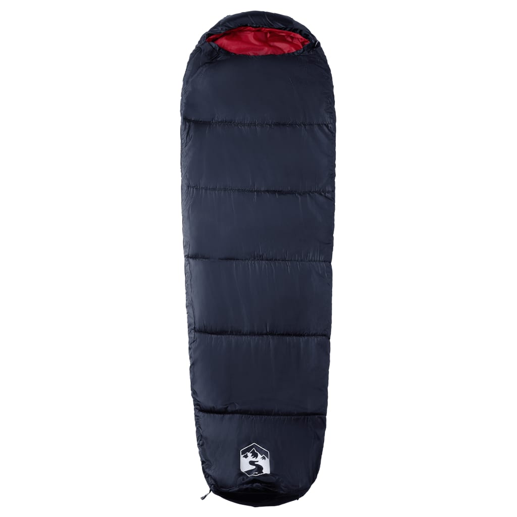 vidaXL Mummy Sleeping Bag for Adults Camping 3 Seasons - Red - 208 x 72 cm