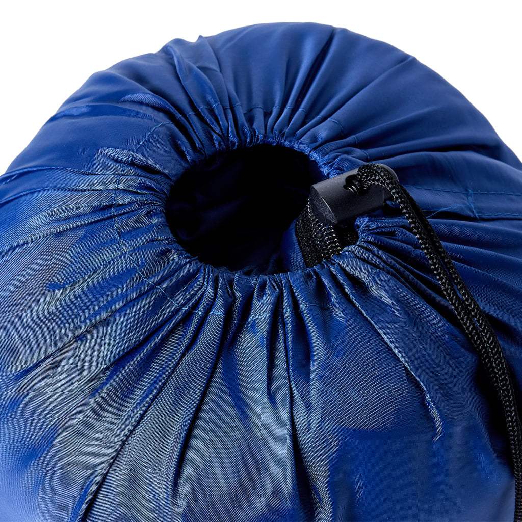 vidaXL Mummy Sleeping Bag for Adults Camping 3 Seasons - Blue - 208 x 72 cm