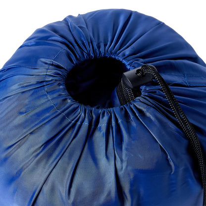 vidaXL Mummy Sleeping Bag for Adults Camping 3 Seasons - Blue - 208 x 72 cm