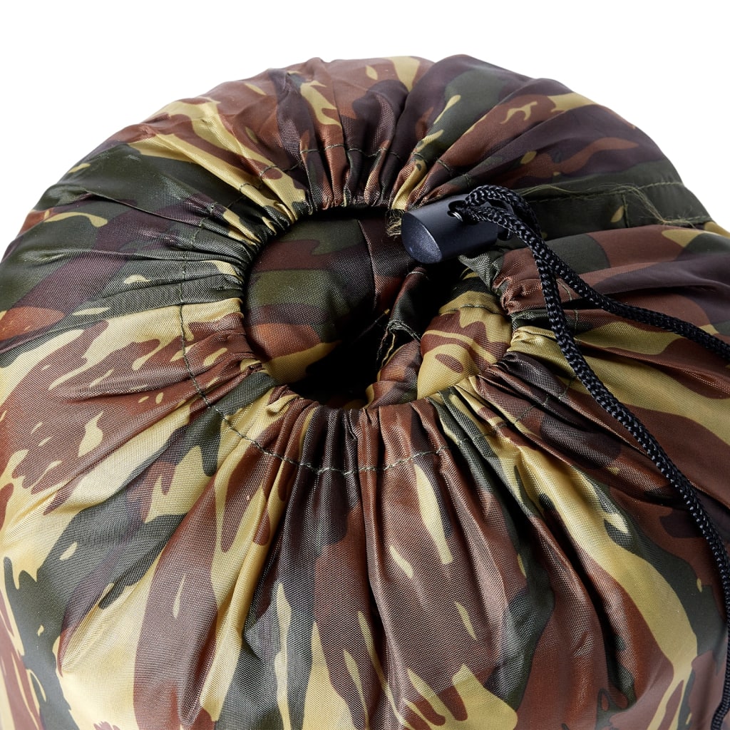 vidaXL Mummy Sleeping Bag for Adults Camping 3 Seasons - Gre - 208 x 72 cm
