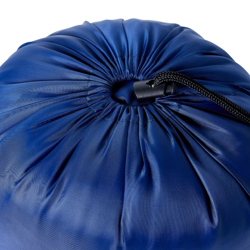 vidaXL Mummy Sleeping Bag for Adults Camping 3 Seasons - Blue - 222 x 74 cm - 64457