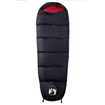 vidaXL Mummy Sleeping Bag for Adults Camping 3 Seasons - Red - 180 x 62 cm - 64476