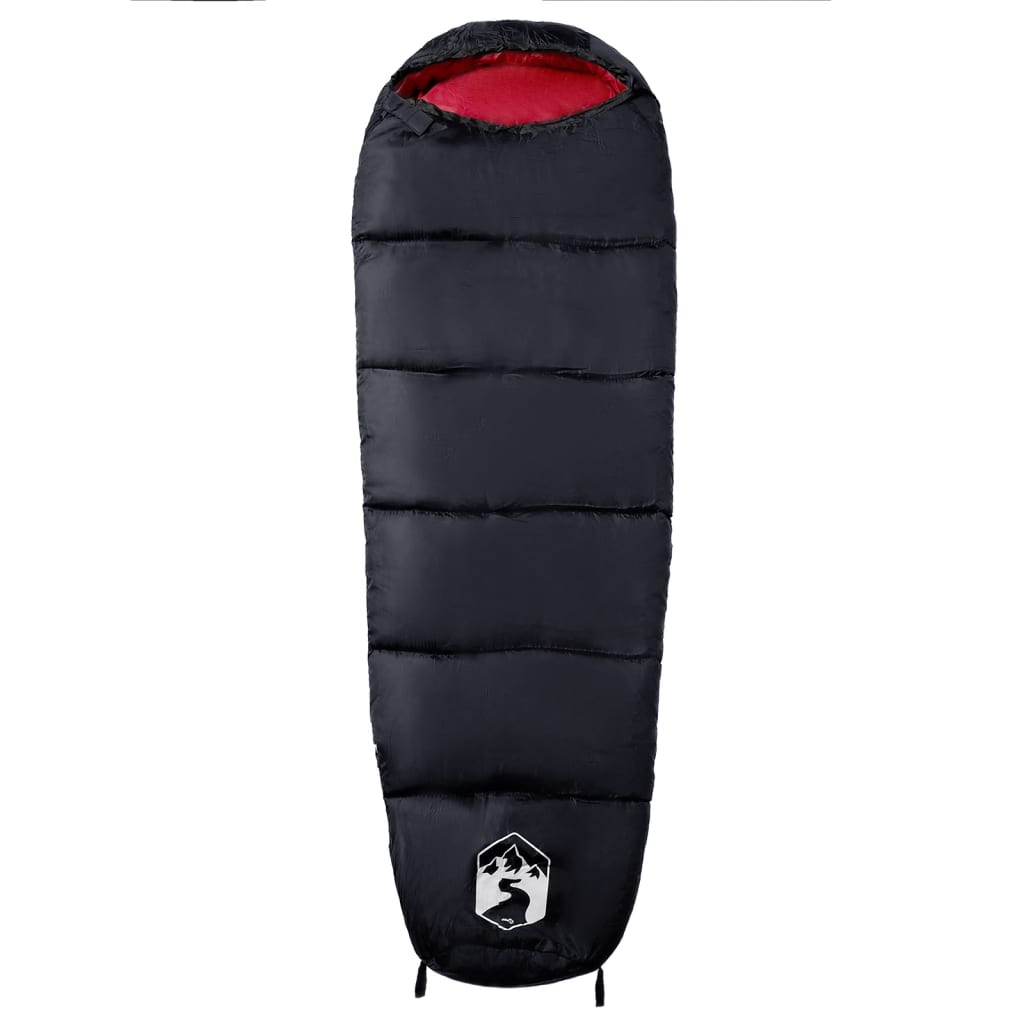 vidaXL Mummy Sleeping Bag for Adults Camping 3 Seasons - Red - 208 x 71 cm
