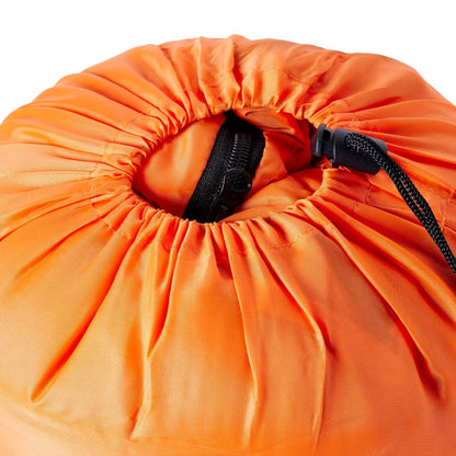vidaXL Mummy Sleeping Bag for Adults Camping 3 Seasons - Orange - 208 x 71 cm
