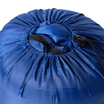 vidaXL Mummy Sleeping Bag for Adults Camping 3 Seasons - Blue - 222 x 74 cm - 64553