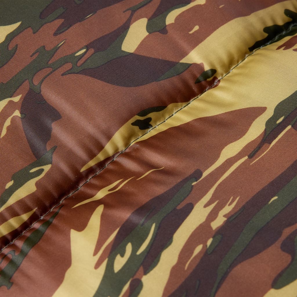 vidaXL Mummy Sleeping Bag for Adults Camping 3 Seasons - Gre - 222 x 74 cm - 64558