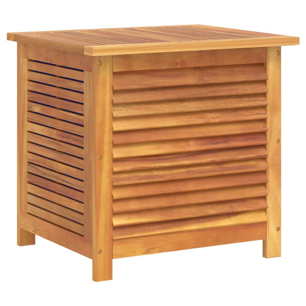 vidaXL Garden Storage Box with Louver 60x50x56 cm Solid Wood Acacia - Brown