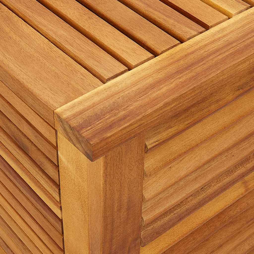 vidaXL Garden Storage Box with Louver 60x50x56 cm Solid Wood Acacia - Brown