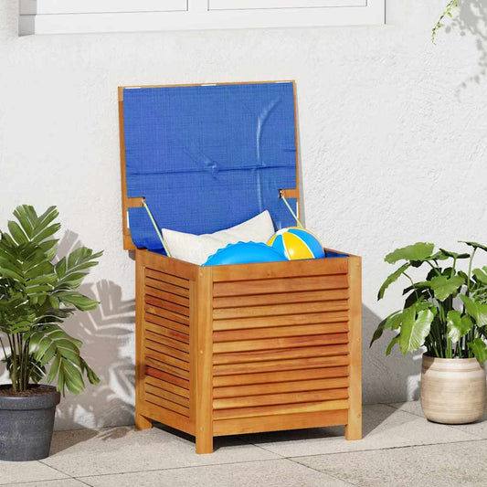vidaXL Garden Storage Box with Louver 60x50x56 cm Solid Wood Acacia - Brown