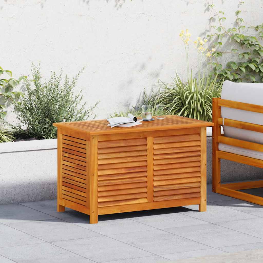 vidaXL Garden Storage Box with Louver 90x50x56 cm Solid Wood Acacia - Brown