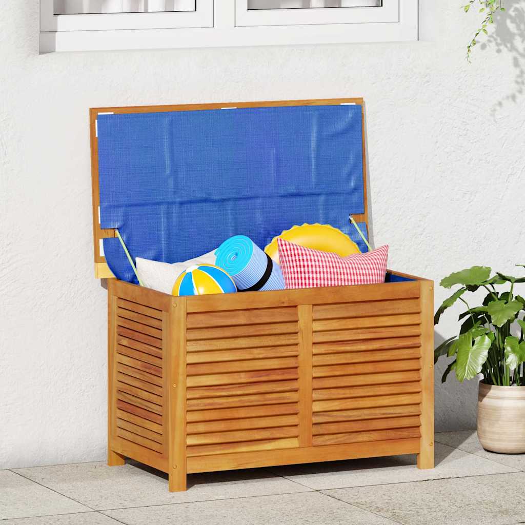 vidaXL Garden Storage Box with Louver 90x50x56 cm Solid Wood Acacia - Brown