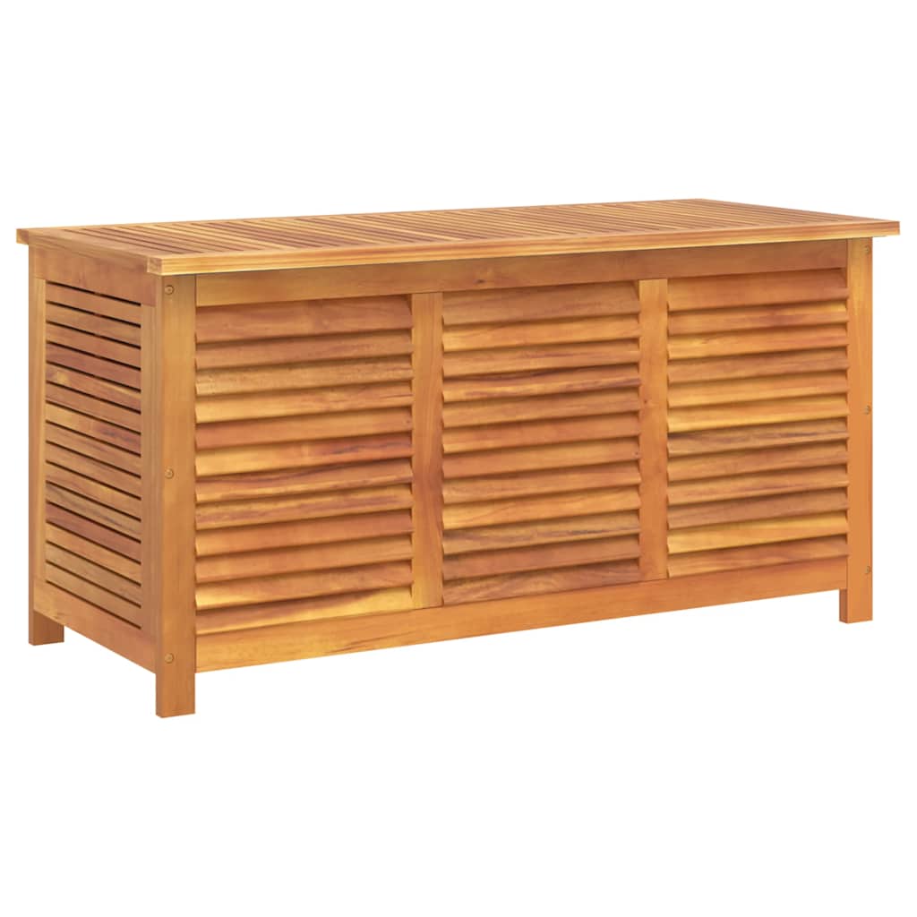 vidaXL Garden Storage Box with Louver 113x50x56 cm Solid Wood Acacia - Brown