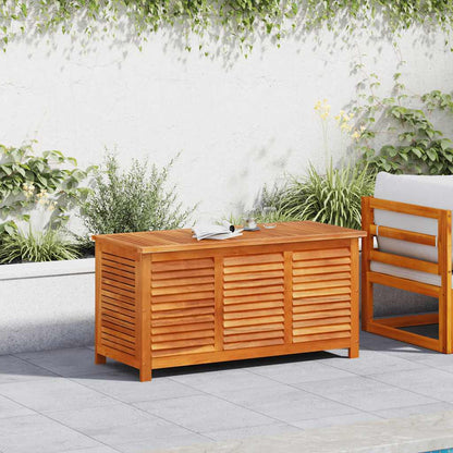 vidaXL Garden Storage Box with Louver 113x50x56 cm Solid Wood Acacia - Brown