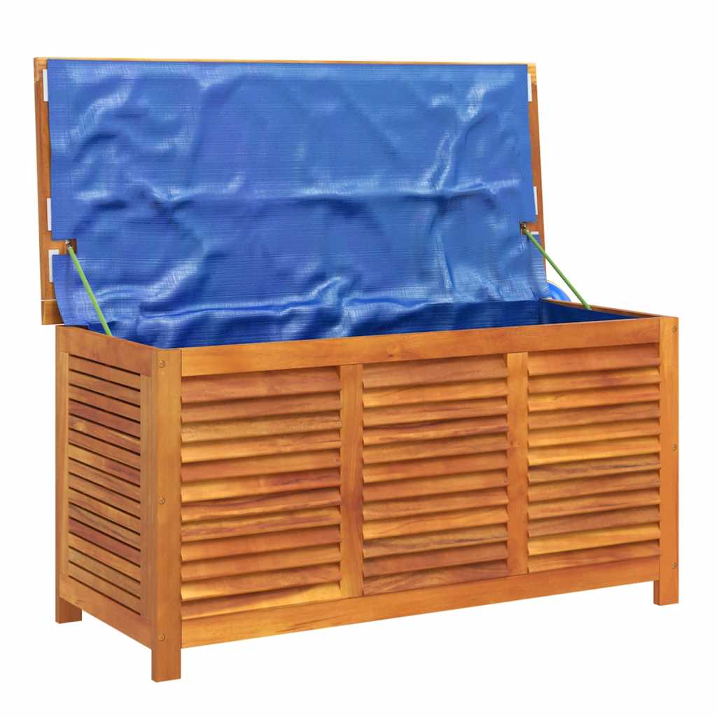 vidaXL Garden Storage Box with Louver 113x50x56 cm Solid Wood Acacia - Brown