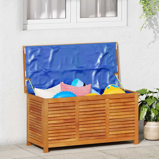 vidaXL Garden Storage Box with Louver 113x50x56 cm Solid Wood Acacia - Brown