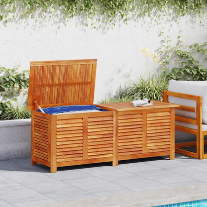 vidaXL Garden Storage Box with Louver 150x50x56 cm Solid Wood Acacia - Brown