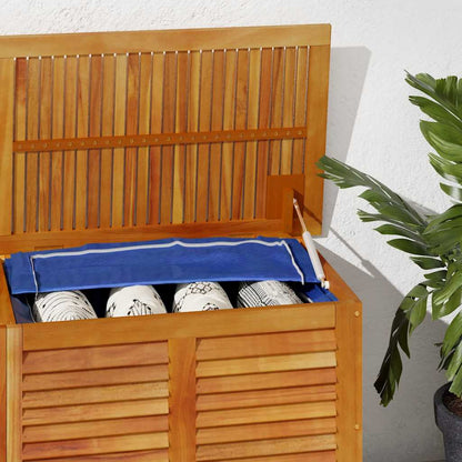 vidaXL Garden Storage Box with Louver 150x50x56 cm Solid Wood Acacia - Brown