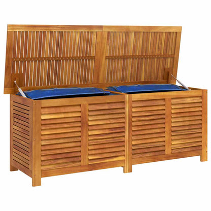 vidaXL Garden Storage Box with Louver 150x50x56 cm Solid Wood Acacia - Brown