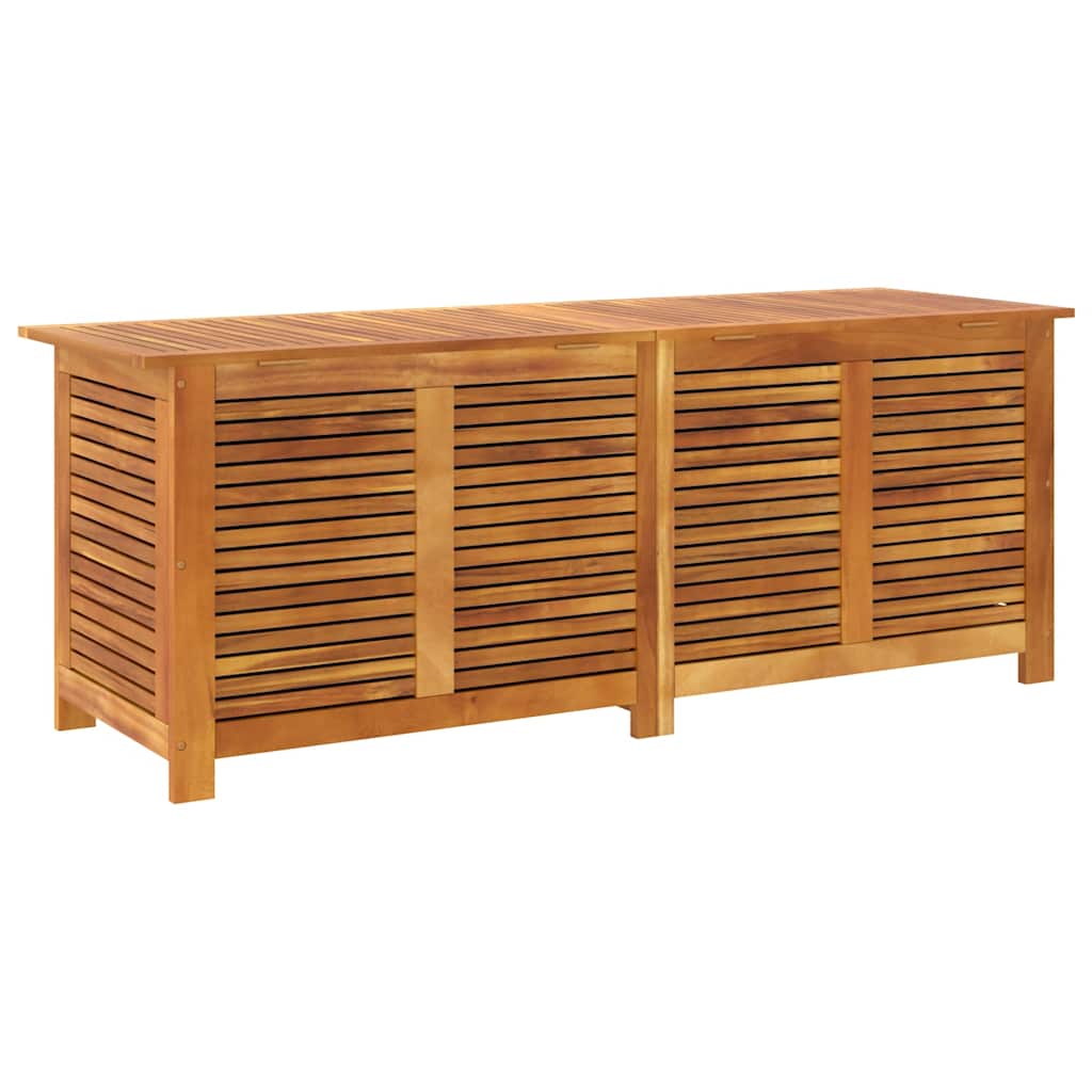 vidaXL Garden Storage Box with Louver 150x50x56 cm Solid Wood Acacia - Brown