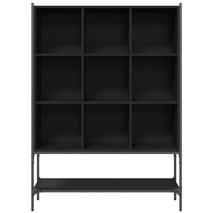 vidaXL Bookcase Black 102x30x141.5 cm Engineered Wood