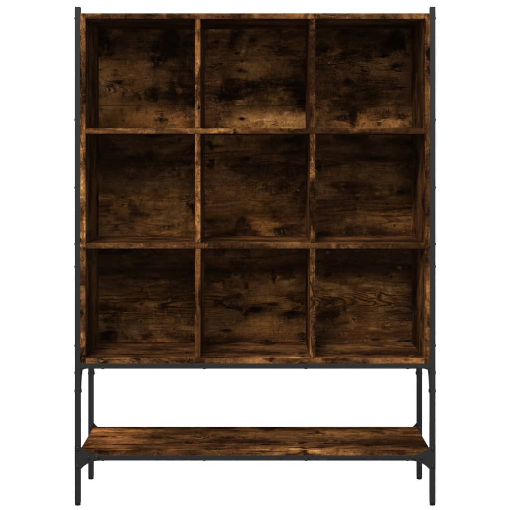 vidaXL Bookcase Smoked Oak 102x30x141.5 cm Engineered Wood - Brown