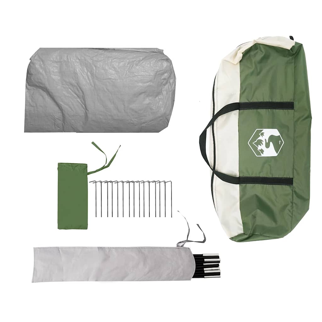 vidaXL Camping Tent 2-Person Green Waterproof - 42892