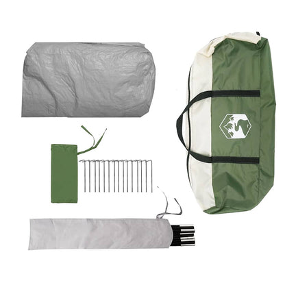 vidaXL Camping Tent 2-Person Green Waterproof - 42892