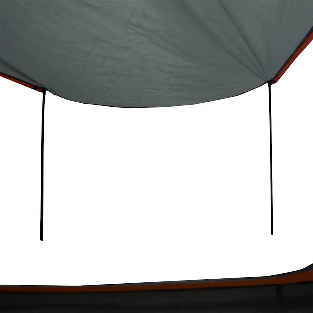 vidaXL Camping Tent 2-Person Grey and Orange Waterproof - 42897